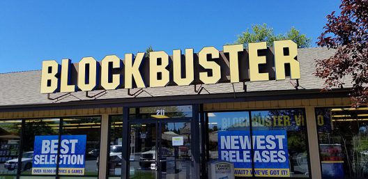 Exterior of last remaining Blockbuster Video location in Bend, OR, Coasterlover, 2018